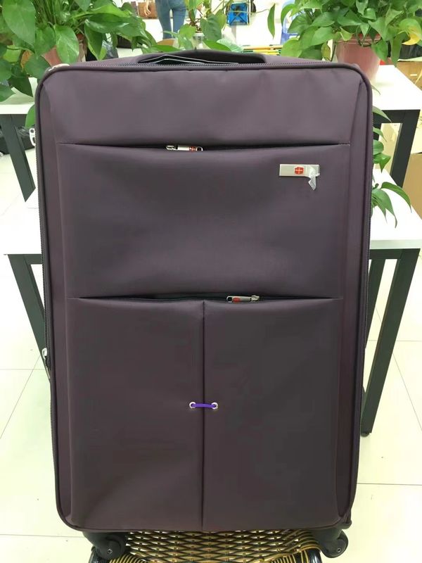 Lightweight Fabric Luggage Bag 20 Inch 22 Inch 24 Inch Black Color