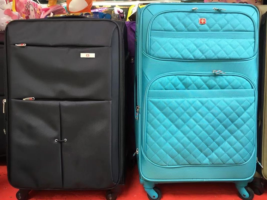Lightweight Fabric Luggage Bag 20 Inch 22 Inch 24 Inch Black Color