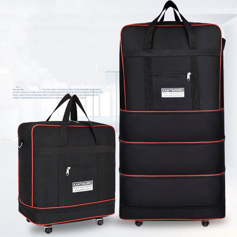 Oxford Cloth Large Capacity Luggage Rolling Briefcase Multicolor Practical