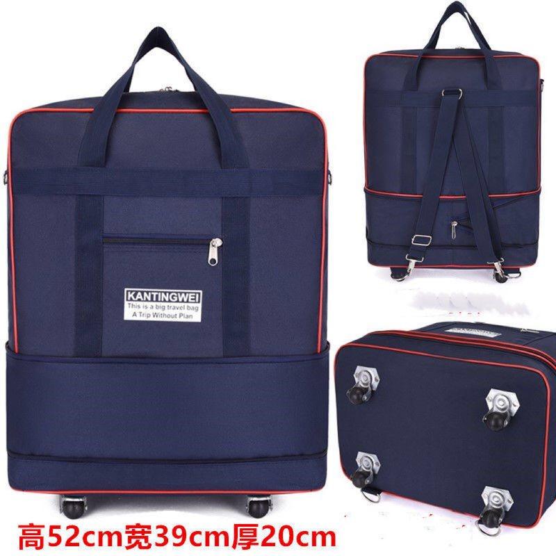 Oxford Cloth Large Capacity Luggage Rolling Briefcase Multicolor Practical