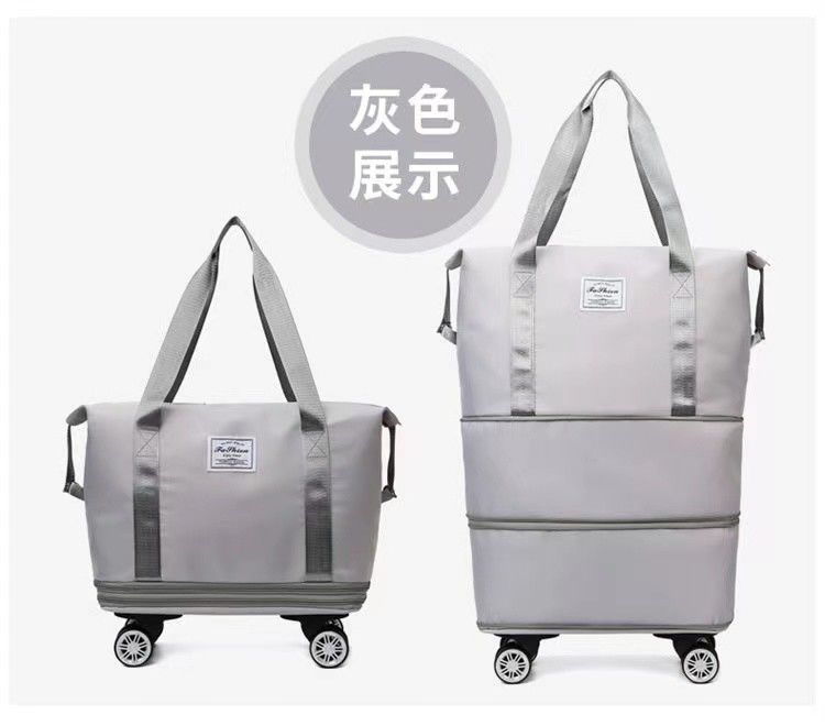 Multipocket Rolling Large Capacity Luggage Durable With Aluminum Alloy Frame