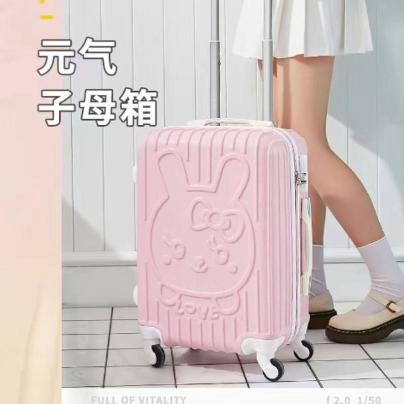 Chic Travel Companion: Girls' Suitcase with Built-In Makeup Case for Stylish Adventures