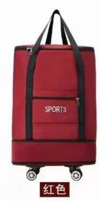 New Large-Capacity Checked Luggage Outdoor Travel Duffel Bag Unisex Four Wheel Luggage Storage Bag