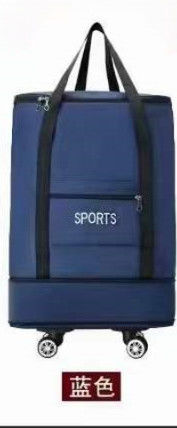 Popular Large Capacity Durable Luggage Trolley Bags Oxford Waterproof Expendable Wheeled Travelling Bags Luggage