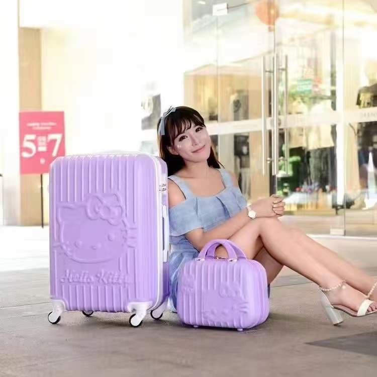 Cat Heart Shape Travel Bag Luggage Suitcase Manufacturer 4 Wheels Trolley Travel Luggage Of Abs Luggage