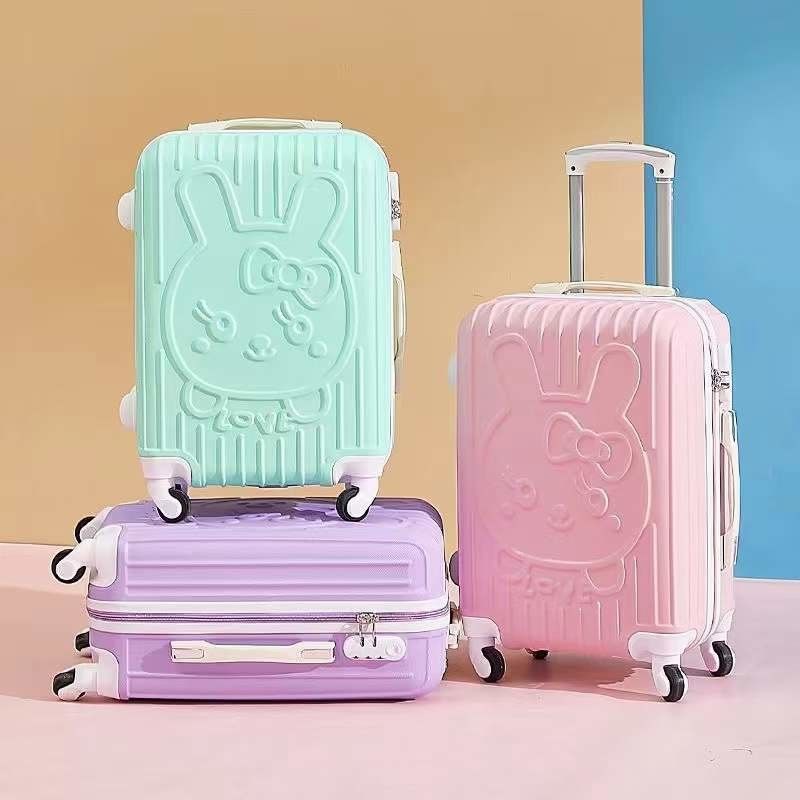 New Love Cartoon Cute Cat Mother Trolley Suitcase Universal Luggage Sets Wheel   Suitcase 20 Inch Boarding Case AP875