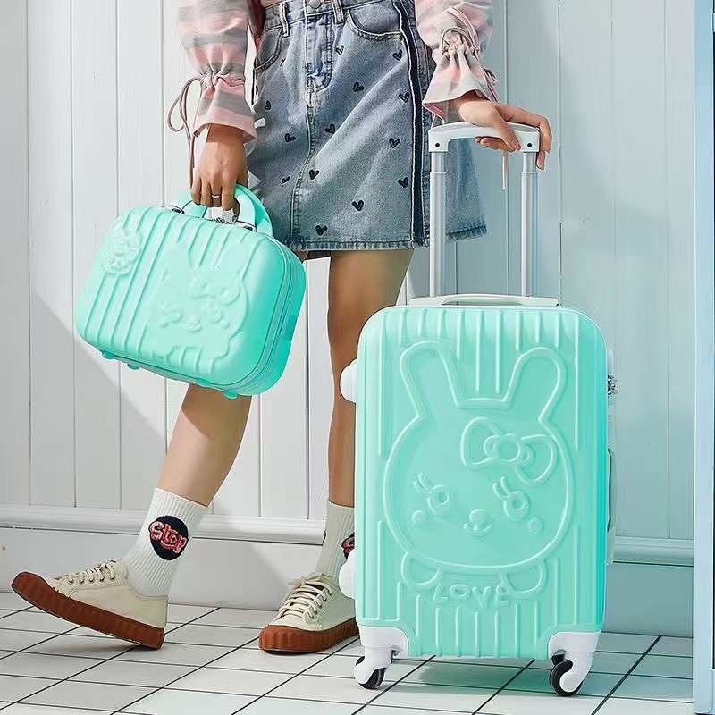 New Love Cartoon Cute Cat Mother Trolley Suitcase Universal Luggage Sets Wheel Suitcase 20 Inch Boarding Case AP875