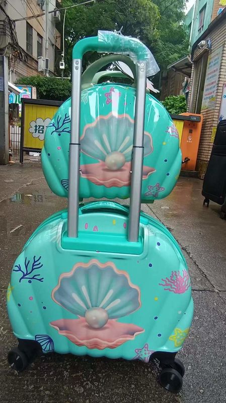 Children'S Luggage Box Cartoon Shell Children'S Trolley Box Universal Wheel Luggage Box Bag With Pouch
