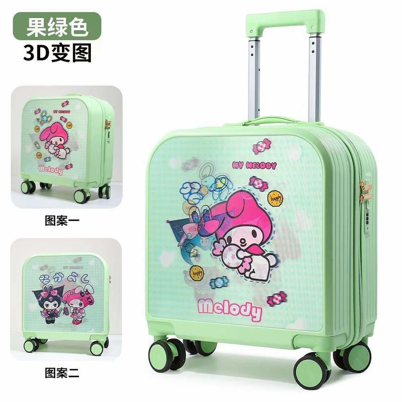 Cute Kid Girl Boy Lightweight 18/20 Inch Spinner Case Travel Bags Cases Suitcase Carry On ABS Trolley Luggage