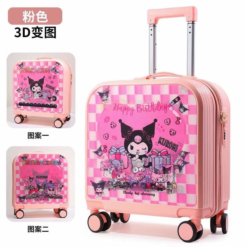 Children Travel Bags Cute ABS Luggage Lightweight Spinner 18/20 Inch Carry On Suitcases For Kids