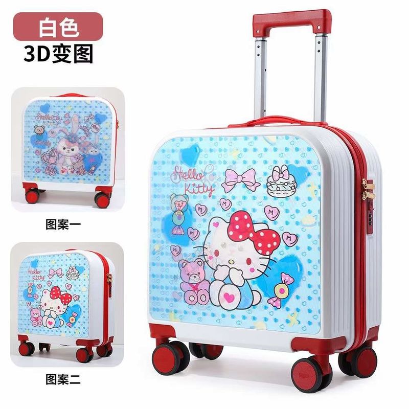 Small Boarding Combination Lock 18 20 Inch Universal Wheel Kid Abs Travel Bags Suitcase Trolley Luggage