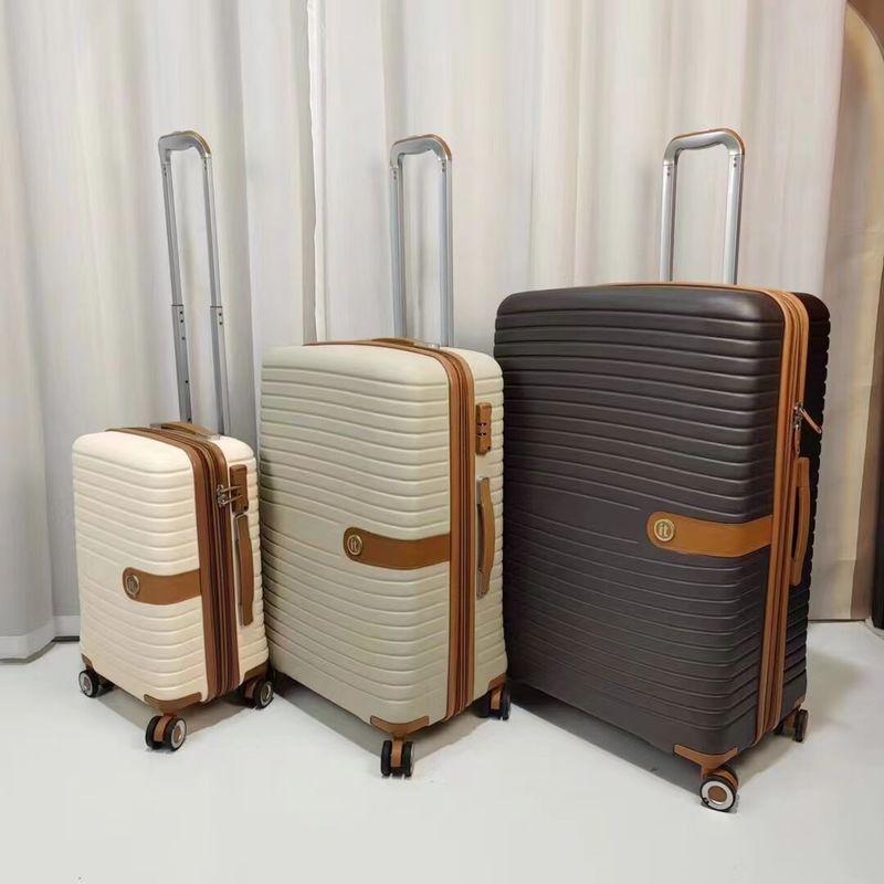 PP Suitcase Luggage 20 24 28 Inch Travelling Bags Luggage Trolley Set Suitcase Silent Universal Wheel