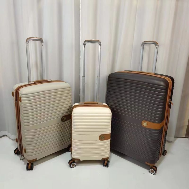 PP Suitcase Luggage 20 24 28 Inch Travelling Bags Luggage Trolley Set Suitcase Silent Universal Wheel