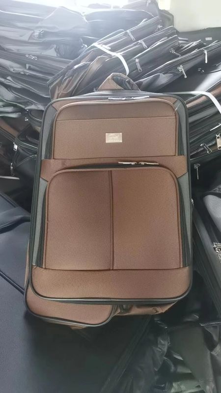 Zipper Lightweight Fabric 20 24 28 Inch Spinner Single Wheel Suitcases Trolley Travel Luggage Bags Sets