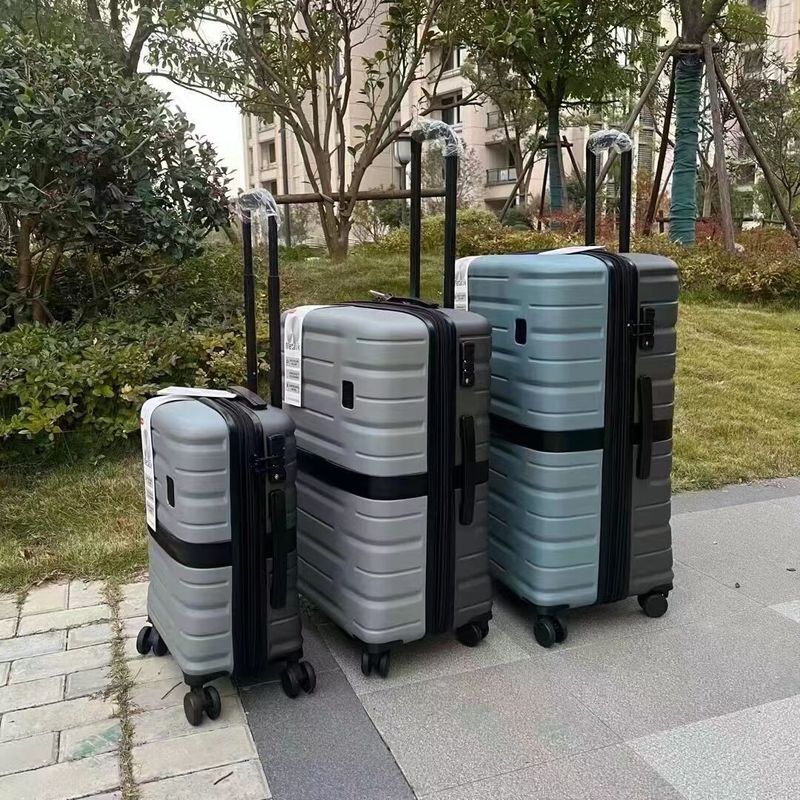 Manufacturer Custom Airplane Trolley Portable Outdoor Fashion Hard Shell PP Travel Luggage Sets