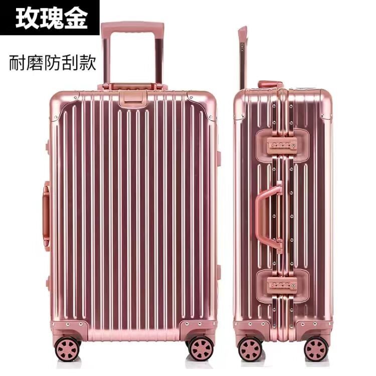 All Aluminum-Magnesium Alloy Travel Suitcase Business Rolling Luggage On Wheels Trolley Luggage Carry-Ons Cabin