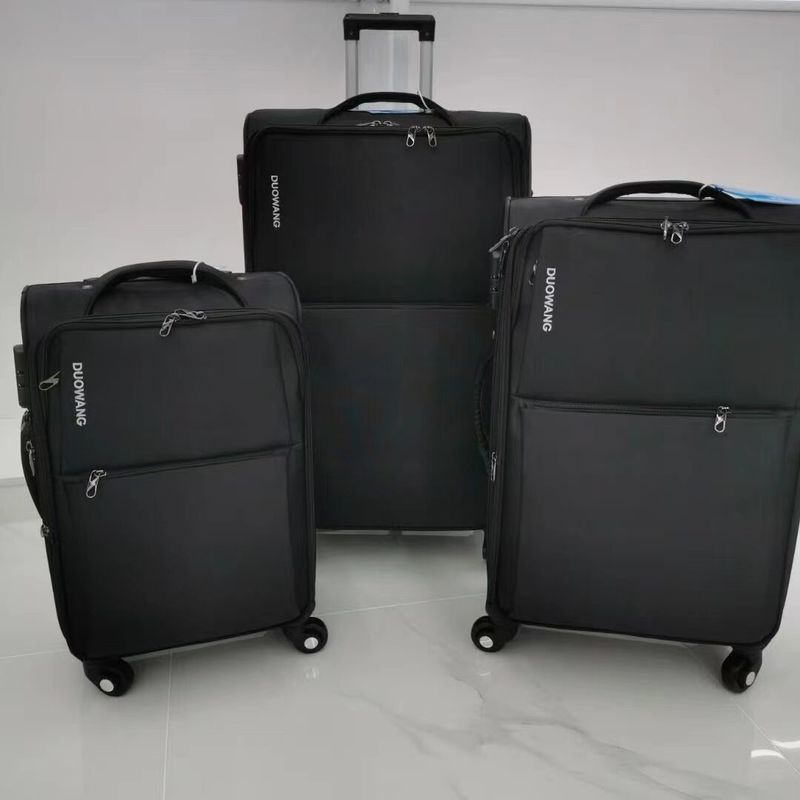 High Quality Wholesale Waterproof Oxford Soft Luggage Polyester Vintage Trolley Suitcase Sets