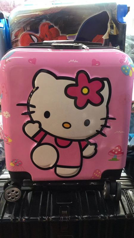 Logo Custom 18 Inch New Cartoon Boarding Case Children'S Universal Wheel Trolley Case Anime Luggage Children'S Luggage