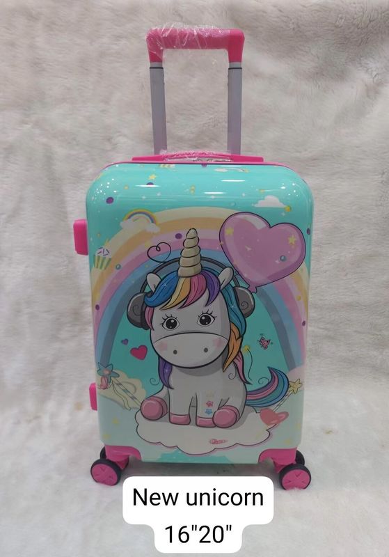 Wholesale Children Travel Suitcase Box High Quality Cartoon Print Scooter Suitcase Fashion Kids On Luggage