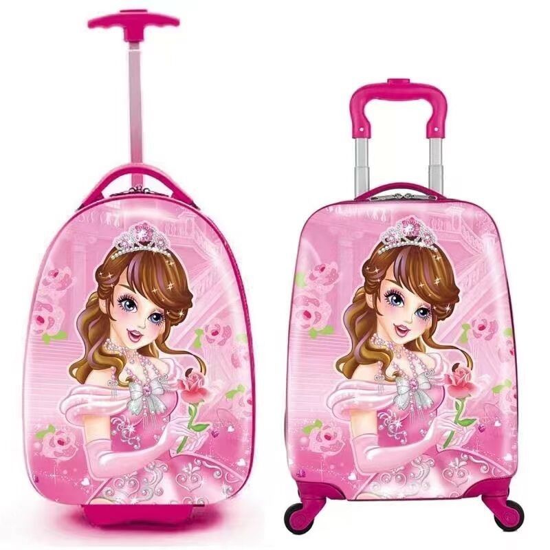 Kids Carry On Luggage For Boy'S Girl'S Children Rolling Suitcase With 4 Spinner Wheels