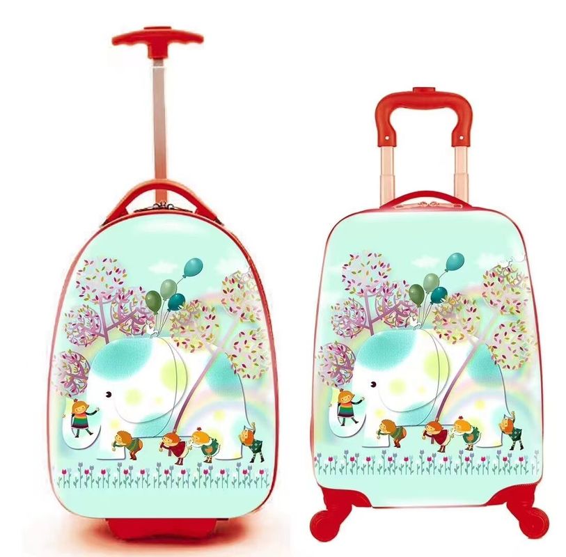 18 Inch 4 Wheel Spinner Luggage Kids Travel Trolley Bag School Bag Plastic Suitcase Storage