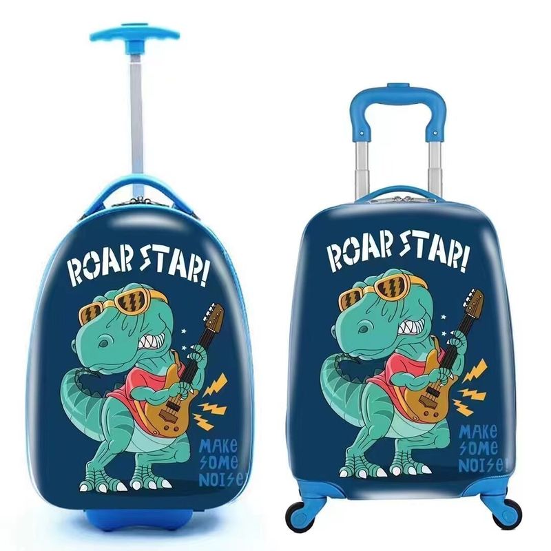 Custom Children's Luggage Light Trolley Case For Primary School Students Universal Wheel Cartoon Suitcase
