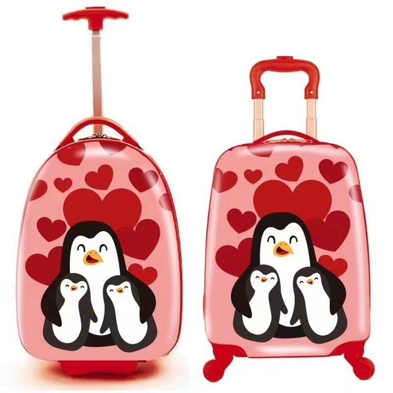 Factory Price 18inch Cute Kids Children Animal Cartoon Travel Suitcase Hardside Luggage With Spinner Wheels
