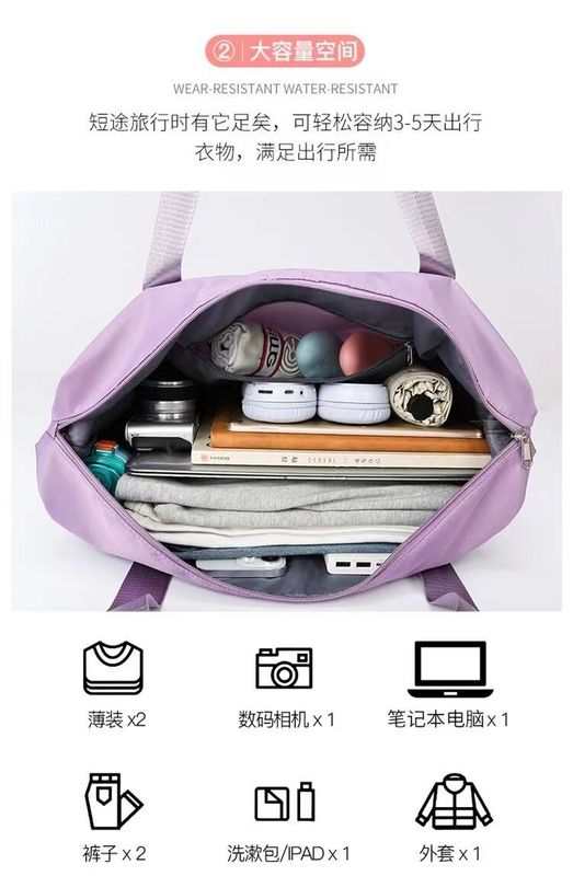 Wholesale Expandable Folding Duffel Bag Waterproof Dry Wet Bag Organizer Weekender Travel Luggage Bag With Wheels