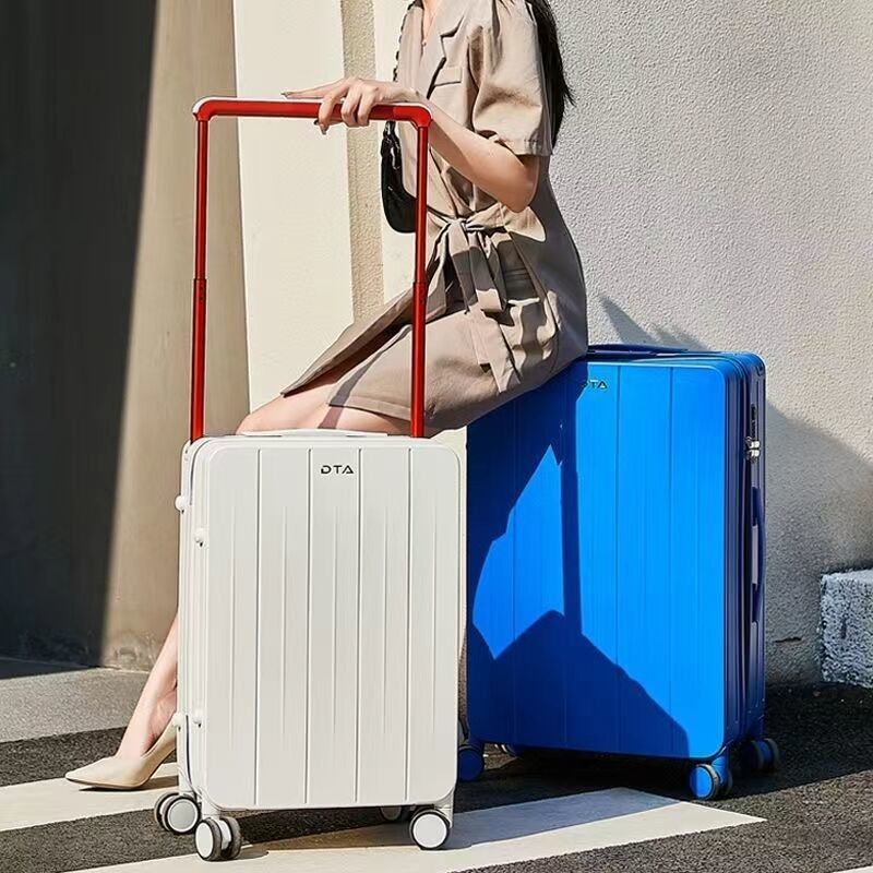 Custom New Design ABS Luggage Travel Aluminum Portable Hard Shell Lightweight Security Suitcase Business