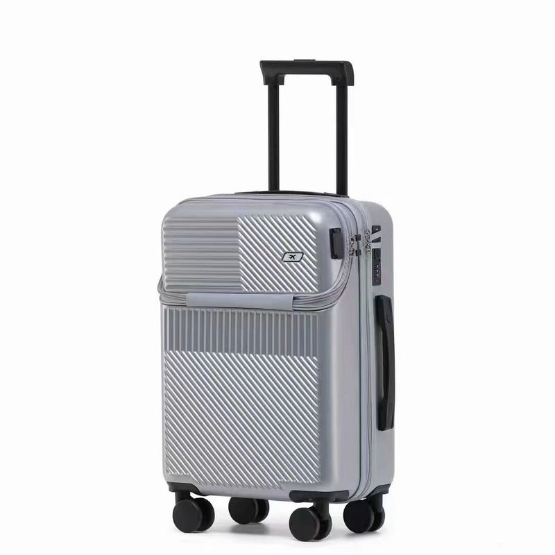 Large-Capacity Suitcase Front Opening Boarding Box Mute Universal Wheel Password Trolley Case
