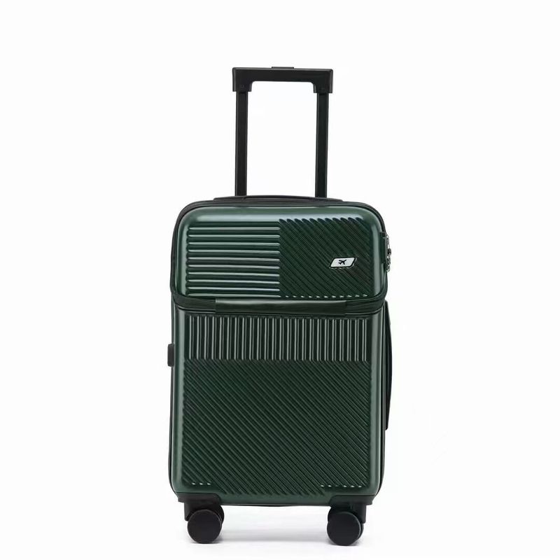 Large-Capacity Suitcase Front Opening Boarding Box Mute Universal Wheel Password Trolley Case