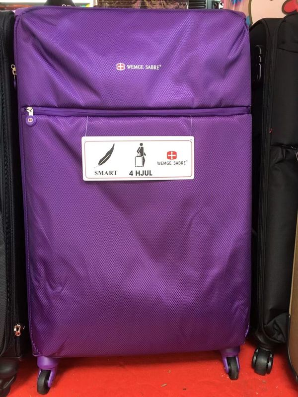 Accept Customized Hand Carry Travel Bag Luggage With TSA Lock Fabric Trolley Luggage 20 Inch