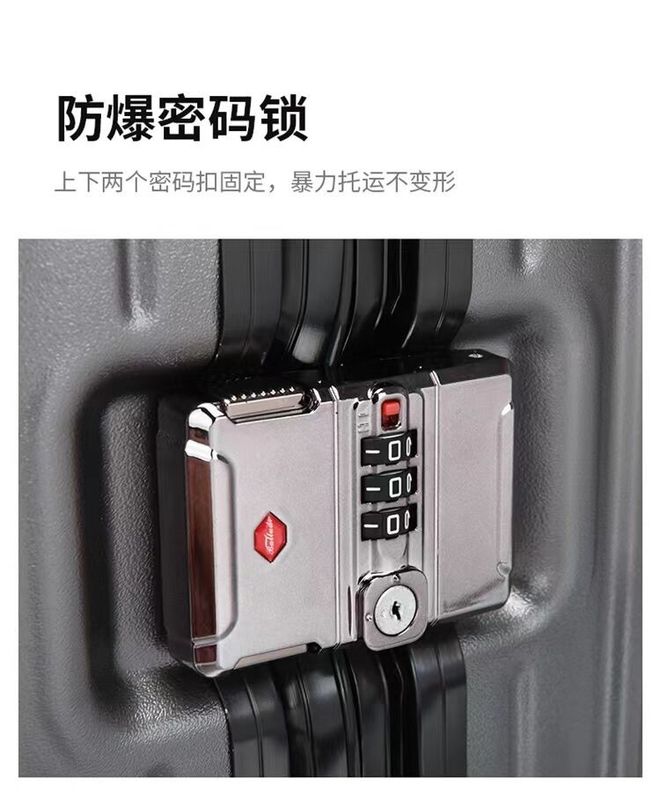 Aluminum Frame Hand Luggage Mute Universal Wheel Trolley Case In Stock Large Capacity Baggage Luggage Trolly Bag