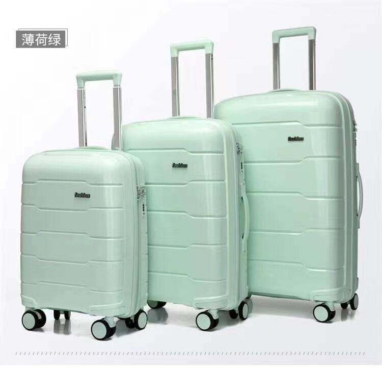 High Quality Women Trolley Suitcases Luggage 3 Piece Travel PP Luggage Sets Pink Suitcase For Travel