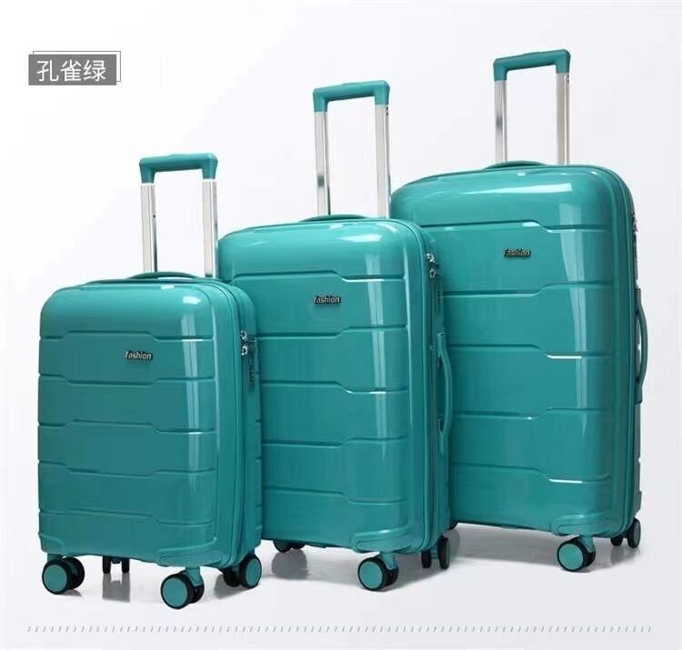 PP Smart Travelling Hand Bags Carry On Travel Bags Cabin Luggage Suitcase Set 20/24/28inch Custom Hard Spinner Luggage