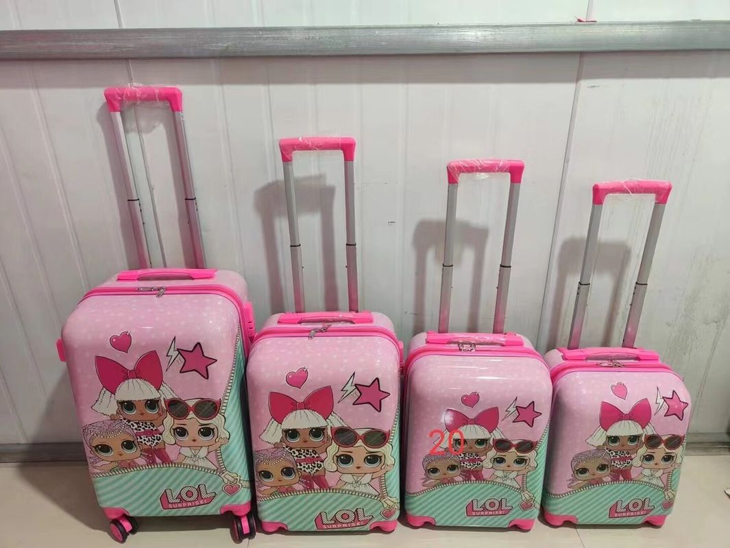 16/18/20/22 Inch Waterproof Children Printing Travel Luggage PC Kids Trolley Bag With Wheels For School