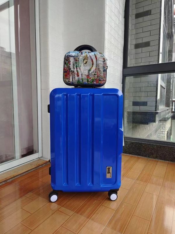 High Quality China Factory Colorful New Design Hard Shell Waterproof Gift Set Abs Wholesale Suitcase Zipper Travel Time