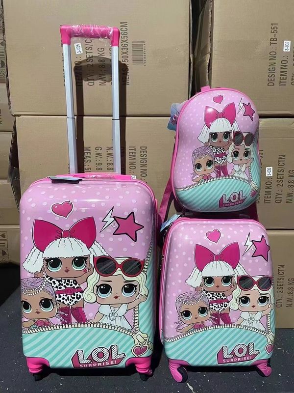 Kids Carry On Luggage Set Rolling Suitcase Waterproof Book Bag School Cheap Kids Animal PC Children Luggage School
