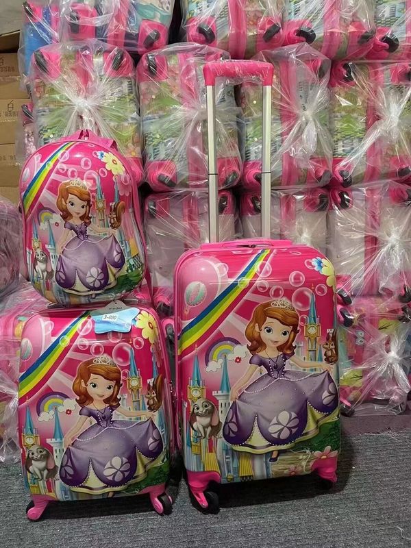 Wholesale Good Price Cartoon Design 12 16 20 Inch ABS Kids Carry On Trolley Luggage