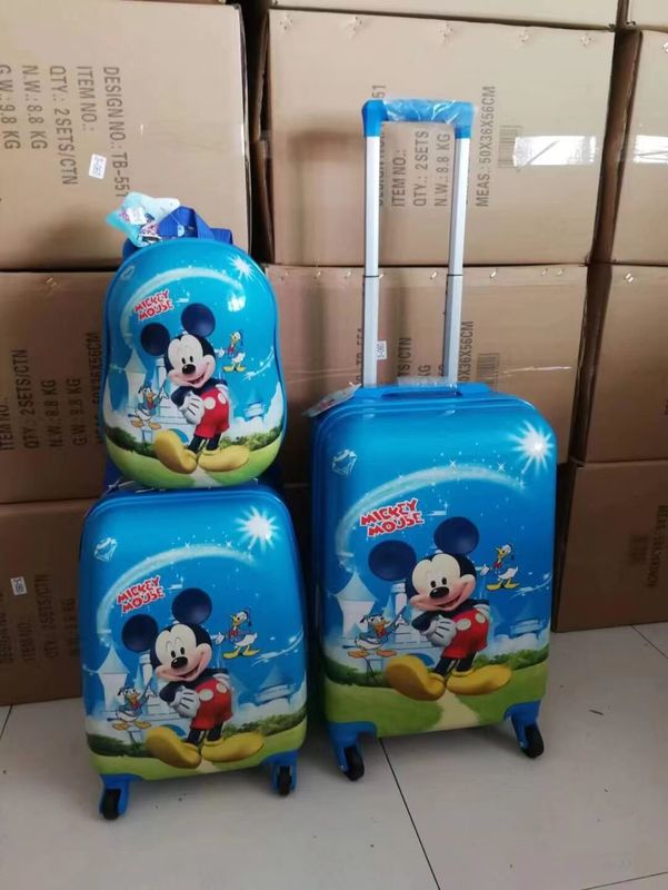Factory Low Price Kids Rolling Kinder Suitcase Cabin Bag Carry-On Suitcase Children Luggage