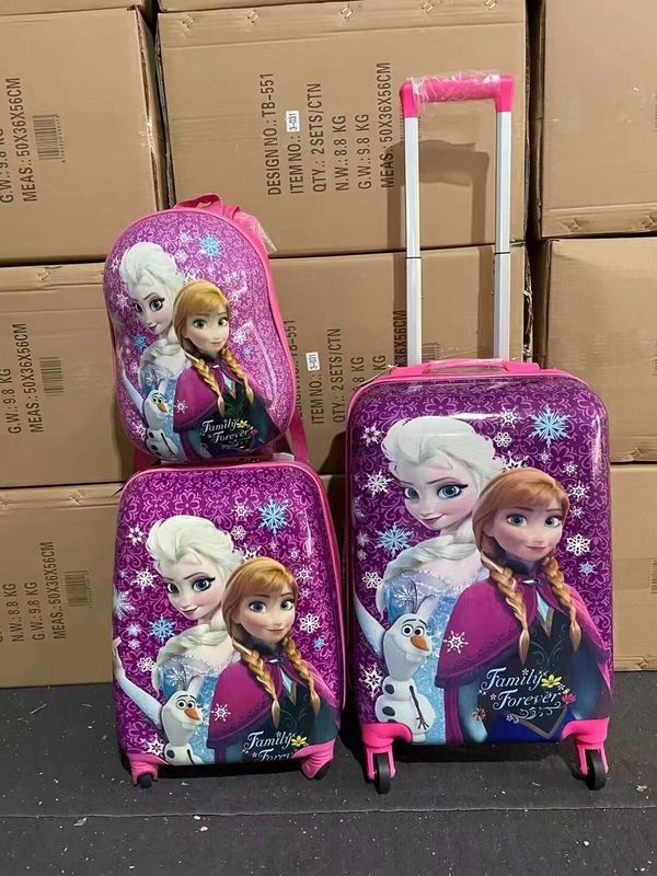 Kids Luggage Cartoon Bags Wholesale Unisex Style Spinner Outdoor Suitcase For Children