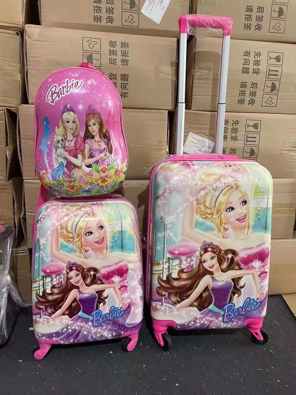 Factory Wholesale Custom Children'S Luggage Light Trolley Case For School Students Outdoor Cartoon Travel Case