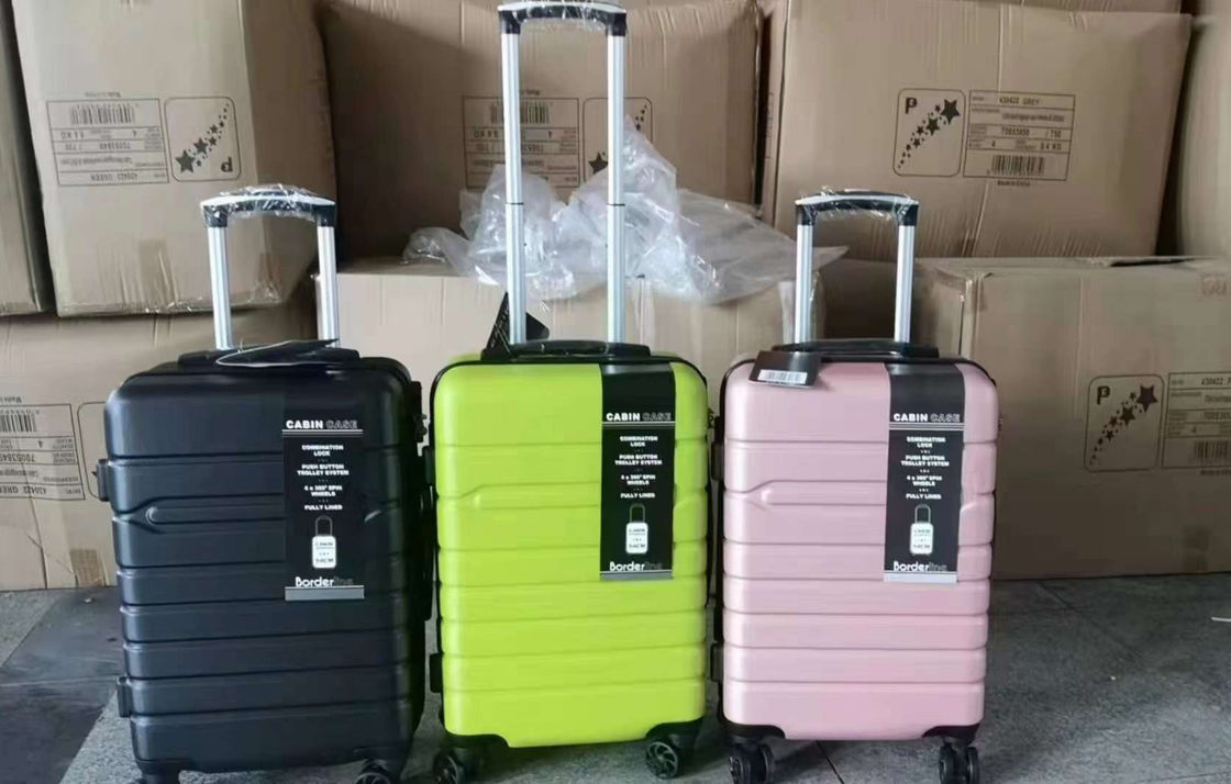 Luxury Accessories ABS Material Fashion Trolley Case Universal Wheel Aluminum Trolley Suitcase Unisex Password Luggage