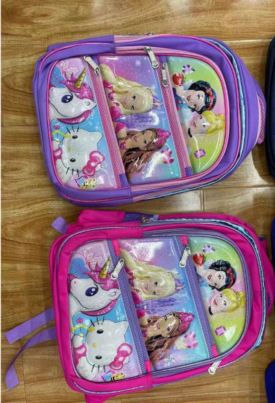 New Wholesale Of Three Piece Backpacks For Elementary School Students Grades 2-3 5-6 Cartoon Leather Bags