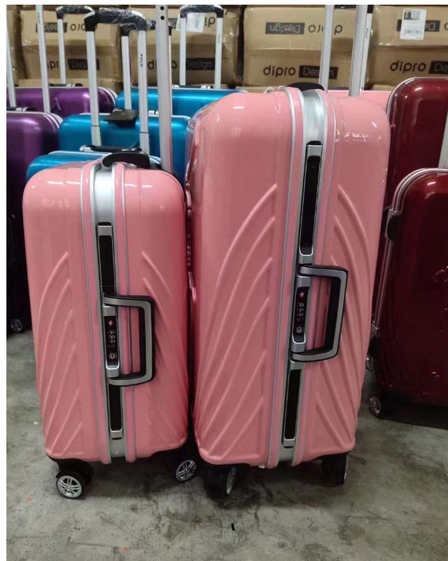 Customized ABS/PC Luggage 20 24 28 Inch High Quality Spinner Trolley Bags To Business Outdoor