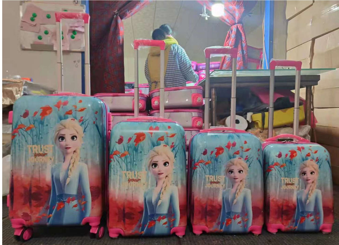 Transparent Clear Customized Design Cartoon Animal Design ABS PC Travel Suitcase Bags Kids Suitcase Luggage