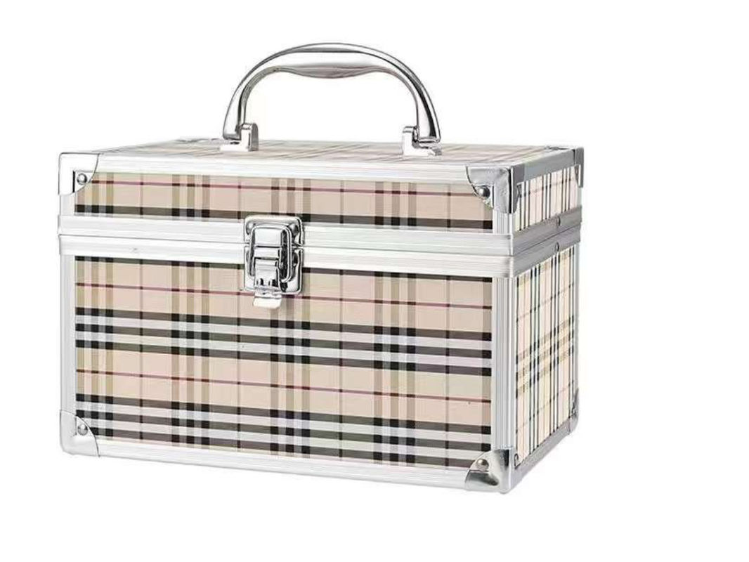 Professional Multifunctional Pedicure Ear Picking Tool Bag Large Capacity Pvc Cosmetic Case With Mirror