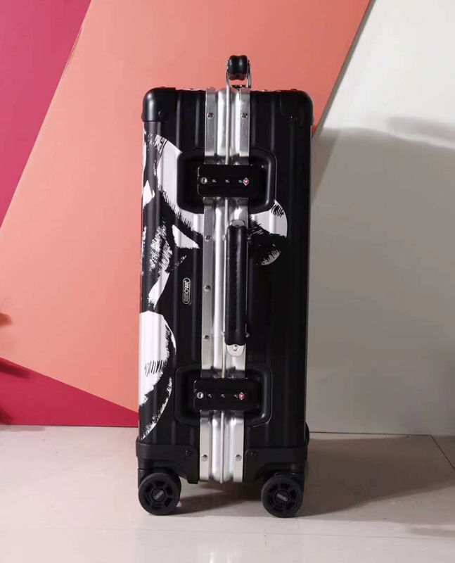3pcs Personalized Travel Trolley Luggage ABS PC Wheeled Customized Design Print Luggage Suitcase Set