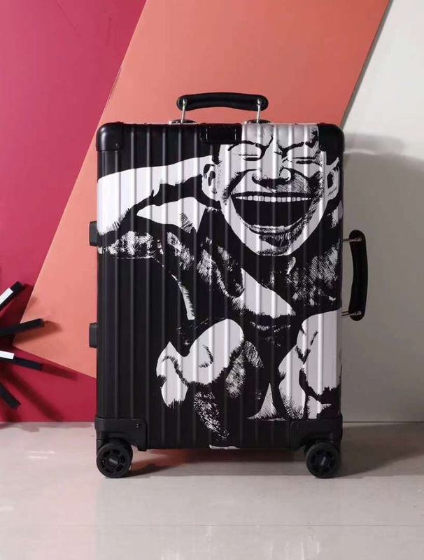 3pcs Personalized Travel Trolley Luggage ABS PC Wheeled Customized Design Print Luggage Suitcase Set