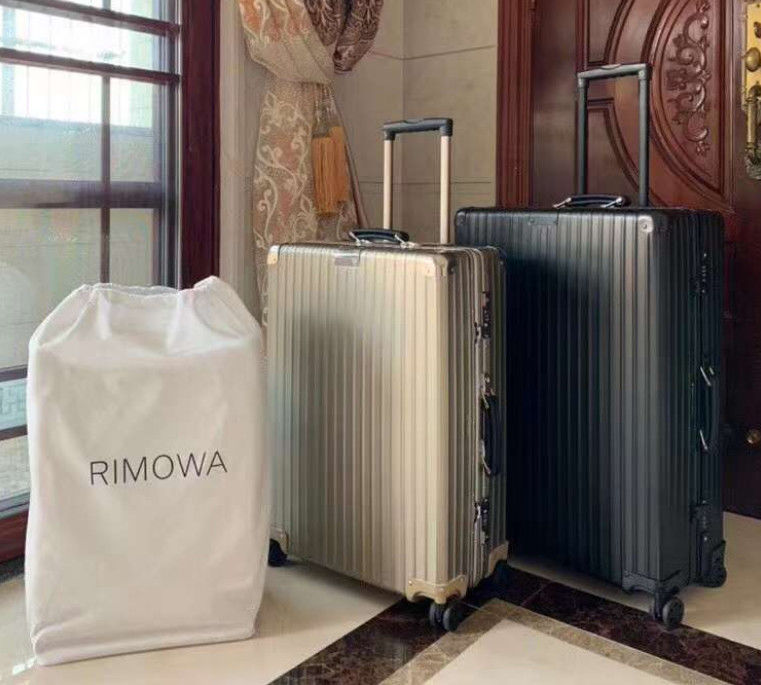Hot Sale All Aluminum Magnesium Alloy Vintage Travel Luggage Unisex Carry TSA Custom Lock Suitcase Spinner Wheels Manufa